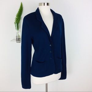 CAbi Stylish Comfy Navy Blue Jacket Size (M)